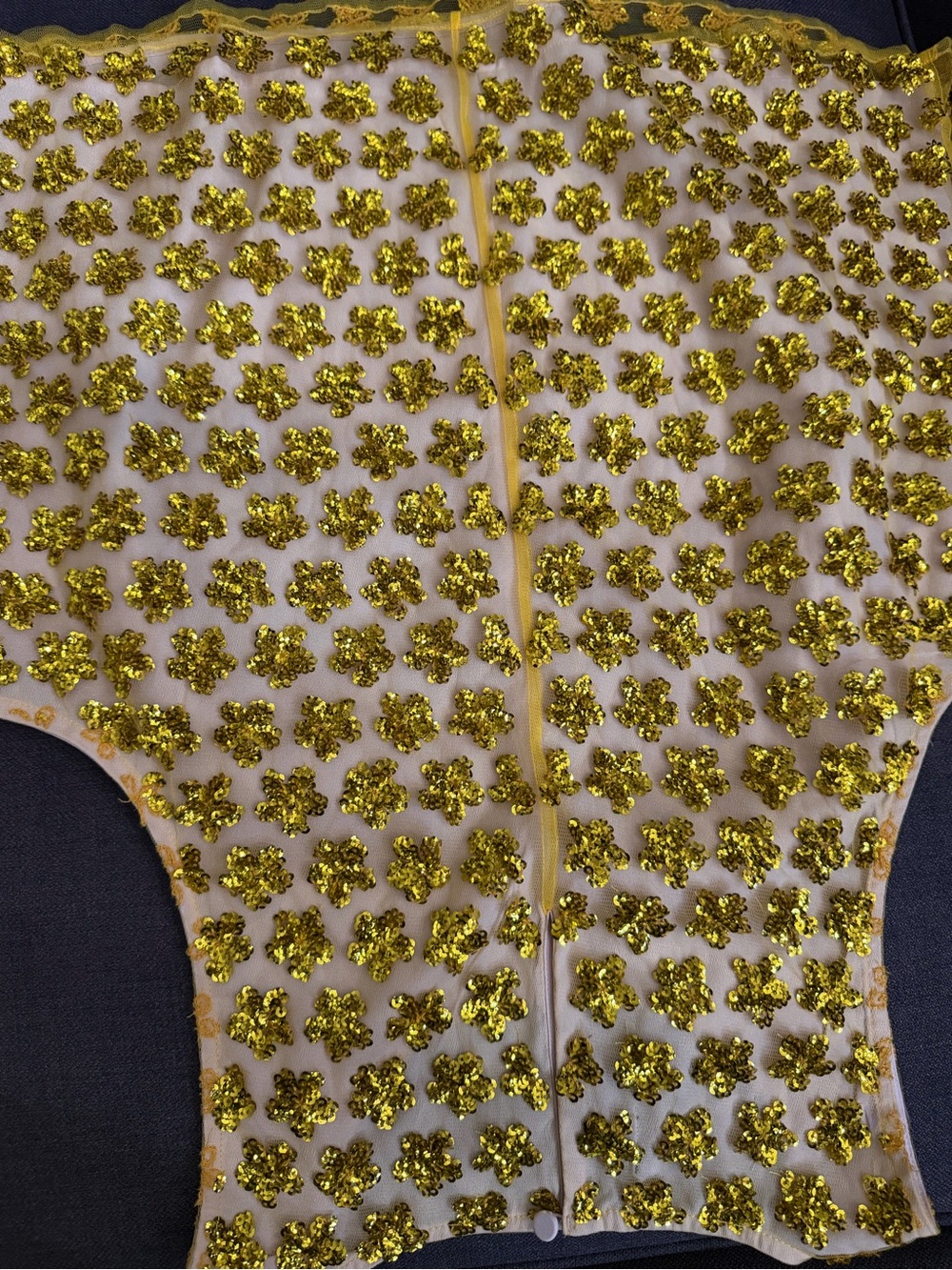 NWT J.Crew Embellished STARS Sequin Peplum Top - Gold on Cream - Picture 9 of 10